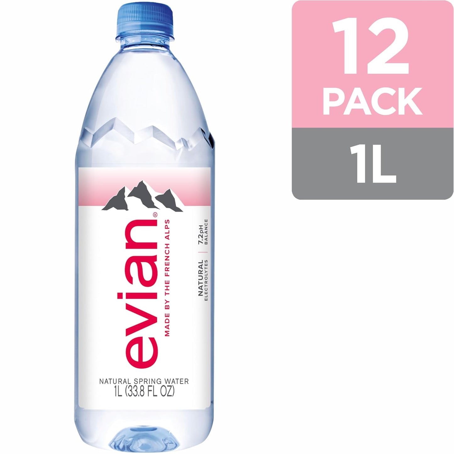 Evian Still 1 Liter X12 PET Bottles
